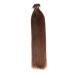 25 x 1.0g smooth Indian remy 100% real hair strands/U-tip/extensions/hair extension with keratinbonings 45 cm #04 chocolate brown-brown