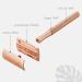 Ecoroyal Rose Gold Razor Plane Set + 100 Blades | Women s Metal Double Edge Razor for Perfect Shaving - Buy Online on GoSupps.com
