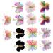 Beaupretty 7 Pairs Mesh Butterfly Hair Accessories Girls Kids Hair Clips Hair Clips Small Colorful Hair Barrette Creative Hair Clip Wedding Hair Clips Metal Miss Button Flannel