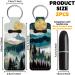 OLYCRAFT 2pcs Lipstick Holder Keychain - Portable Lip Balm Holders & Travel Key Ring for Lipstick & Chapstick - Sun Moon Mountain Forest Design - Buy Online on GoSupps.com
