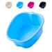 Foot Soak Tub  Foot Soaking Bath Basin for Epsom Salt  Large Sturdy Durable Plastic Foot Soaking Tub  Foot Soak for Dry Cracked Foot  Pedicure and Massager Tub for Home Foot Spa Treatment (blue)