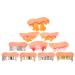 Hapinary 10 pc combie teeth creepy teeth masquerade party wrong teeth false vampire teeth horror teeth funny vampire teeth terrible pumpkin teeth costume teeth form halloween pvc