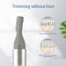 TOUCHBeauty Precision Electric Eyebrow Trimmer for Women and Men - Painless Hair Removal Razor with Comb - Silver - Buy Online on GoSupps.com