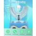 Kids Electric Toothbrush U-Shaped Toddler Toothbrush | 5 Cleaning Modes, Smart Timer, Waterproof | 3 Brush Heads | Light Blue - Buy Online on GoSupps.com