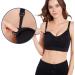 LEAPOVER Women's Hands-Free Breast Pump Nursing Bra - Adjustable Maternity Feeding Bra (Black, Size L) - Buy Online on GoSupps.com