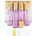 Rowiz 10pcs Essential Oils Roll on Bottles 10ml Refillable Empty Glass Rollerball Bottles with Golden Cap Perfect for Homemade Perfume Fragrance Aromatherapy Oils Pearly Purple - Buy Online on GoSupps.com