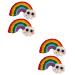 Beavorty 2 Pairs Rainbow Barrettes girl hair clip girl hair side clip girl rainbow hair clips hair bang clip flower hairpin Felt Crafts Accessories Hair Pin child alloy South Korea modeling