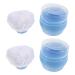 Mikikit Lot de 2 Bo tes Poudre de Voyage pour B b Bleu Ciel avec Houppette Douce R cipient Portable pour Poudre Corporelle tui Pratique pour Change et Sorties Distribution Uniforme