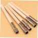Mikinona 10pcs Eyebrow Pencil Extender Braces Extender Holder Brow Pencil Extension Lengthen Wooden Pole Tool - Buy Online on GoSupps.com