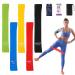 Resistance Bands Exercise Loop Multipurpose - Perfect Exercise Companion for Fitness Stretching Strength Training Physical Therapy Booty Legs Crossfit Training Suitable for Everyone Pack of 5