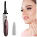 Electric Heated Eyelash Curler Double-Sided Anti-Burn Eyelash Curler 4 Temp Settings Heated Lash Curler Rechargeable Eyelash Curlers with Comb 1 Set White.