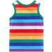 Mud Kingdom Little Boys Green Rainbow Stripe T-Shirt - Size 5 Years | Sleeveless Design - Buy Online on GoSupps.com