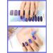 Kalolary Purple Gel Nail Polish Strips - 20 Stickers | Self-Adhesive, Full Wraps with Nail File | UV/LED Lamp Required - Buy Online on GoSupps.com