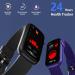 MorePro Women's Waterproof Fitness Tracker with Heart Rate Monitor, Blood Pressure, Blood Oxygen, and Sleep Tracking - Dark Black - Buy Online on GoSupps.com