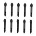 Baluue 10pcs Makeup Tool Kit Applicator Supple Sponge Face Concealer Puff Dual Eyeshadow Brush Kit Black