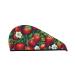 Hair Towel Wrap Hair Drying Towel with Button Towel Turban Head Towel to Dry Hair Quickly (Strawberry2)
