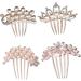minkissy Comb Wedding Comb Headpieces hair clips for women Wire Hair bridal hair comb goody hair clips for women wedding head pin crystal needle Wedding - Buy Online on GoSupps.com