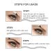Waterproof Eyebrow Pencil - Professional Microblading Gel with 4 Fork Tips | Long-Lasting Dark Gray (3#) for Perfect Brows | International Shipping Available - Buy Online on GoSupps.com