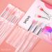 Silicone Lip Brush Set 8PCS Reusable Makeup Applicators with Caps for Lipstick & Lip Gloss | Perfect Cosmetic Tool for Flawless Application - Buy Online on GoSupps.com