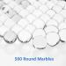 Galashield Clear Glass Marbles for Vases - 500 Pieces | Bulk Round Decorative Marbles - Buy Online on GoSupps.com