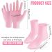 Buy Pink Silicone Moisturizing Socks & Gloves for Intensive Hydration | Roughness Relief & Callus Treatment | Softens Dry Cracked Hands & Feet - One Size Fits Most - Buy Online on GoSupps.com