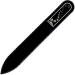 Crystal Glass Nail File hand decorated with Swarovski crystals Hand Made in Czech Republic (Europe) Czech Tempered Glass Lifetime Guaranty in Suede Sleeve (Jet - Black Diamond) - Buy Online on GoSupps.com