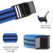 Isesuch Blood Flow Restriction Bands 2PCS - Arm & Leg Occlusion Straps for Muscle Training - Blue/Black 60cm - Buy Online on GoSupps.com