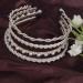 10 PCS Gold Metal Rhinestone Pearl Headbands - Wedding Bridal Hair Accessories - Buy Online on GoSupps.com
