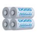 16340 Rechargeable Battery 2800mAh 3.7Volt Li-ion Batteries Button Top 4 Pack for Headlamp Flashlight