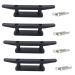 Anndason 6.5" Black Anchor Cleat Kit for Kayak Boat Canoe Mooring Deck Mount (4Pcs)