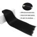 Doores Clip In Extensions Real Hair - Low Black 30cm 12 Inch 7 Piece 80g Natural Straight Hair Extensions #1 Deep Black - Buy Online on GoSupps.com