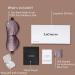 LaCourse 100% Genuine 22Momme Mulberry Silk Eye Mask - Grey Purple | Comfortable & Blackout Sleep Mask | Elasticated Silk Band | Pure Silk Filler | Gift Set - Buy Online on GoSupps.com