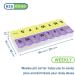 EZY DOSE Weekly 14-Day Pill Case | BPA Free Medicine Planner & Vitamin Organizer with Easy-to-Open Large Snap Compartments | International Shipping Available - Buy Online on GoSupps.com