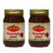 KYVAN Honey Apple Butter - 2 Pack, 18.5 oz, GMO Free, No High Fructose Corn Syrup, Gluten Free, Natural Ingredients, Jams and Jellies, Apples, Golden Honey, Array of Spices, Fruit Spread, Breakfast, Kettle Cooked in Small Batches