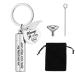Fanshiontide Cremation Jewelry Urn Keychain for Ashes Cylinder Memorial Angel Wing Keepsake Urn Key Chain Stainless Steel for Human Pet Ashes Silver