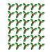 90 X HOLLY & BERRY LEAVES - CHRISTMAS - EDIBLE CUPCAKE CAKE TOPPERS D2