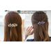 fdsmall Small Hair Barrettes Clips Flower Bow Design Crystal Diamond Hairpin Hair Accessories Hair Clips - Champagne - Buy Online on GoSupps.com