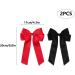 2 Pack Bow Hair Clips Pink Hair Bows for Women Girls Large Bow Clips Hair Barrette Hair Accessories(Black Red) - Buy Online on GoSupps.com
