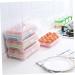 Yardenfun 3pcs Eggs Dispenser Serving Tray Containers for Food Egg Holder Storage Box Portable Egg re-usable Green 25*15.5*7.2cm - Buy Online on GoSupps.com