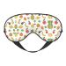 SSIMOO Banana Strawberry Pineapple Sleep Mask-Adjustable Breathable Fashionable Eye Mask for A Comfortable Sleep Experience Black