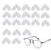 20 pairs silicone nose pads air chamber nose pads silicone glasses pads transparent slipproof glasses nose pads soft silicone for glasses sunglasses slide glasses accessories