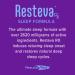 Results RNA Resteva Rx Sleep Aid: Delicious Fast-Acting Liquid Formula. Relaxing Mind & Body Promoting deep Sleep. Wake Refreshed with no Grogginess. Naturally sweetened 12 Pack 0.16 Fl Oz (Pack of 12) - Buy Online on GoSupps.com
