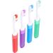 Generic Portable Toothbrush 4 Pack - Travel Friendly Fine Hair Oral Cleaning for Stain Removal - Buy Online on GoSupps.com
