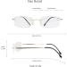 LifeArt Blue Light Blocking Computer Reading Glasses | Anti Blue Rays | Reduce Eyestrain | Stylish Rimless Frame Tinted Lens for Men and Women (Golden, No Magnification) - 02_858_golden - Buy Online on GoSupps.com