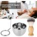 Men's Beard Care Set - Professional Stainless Steel Razor Kit Soap Peel Frame Stand & Brush - Perfect Gift for Friends - Buy Online on GoSupps.com