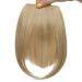 Buy SEGO Clip-in Pony Hairpiece Extensions | Ash Blonde & Bleach Blonde Fringe Bangs | Straight Human Hair Look | International Shipping Available - Buy Online on GoSupps.com