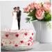 Wedding Cake Topper Resin African American Couple Figurine Centerpiece Decorations for Wedding Anniversary - Buy Online on GoSupps.com
