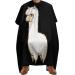 Cute Alpaca Professional Hair Cutting Cape Apron Salon Haircut Barber Hairdressing with Snap Closure