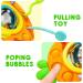 Buy Jiosdo Montessori Sensory Baby Toys - Silicone Pull String Rattle & Engine Toys (6 Months - 1 Year) - Orange Carrot - Buy Online on GoSupps.com