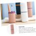 PLAFOPE Travel Wash Cup Set - 2 Toothbrush Containers in Assorted Colors | Bathroom Accessories 20x7cm - Buy Online on GoSupps.com